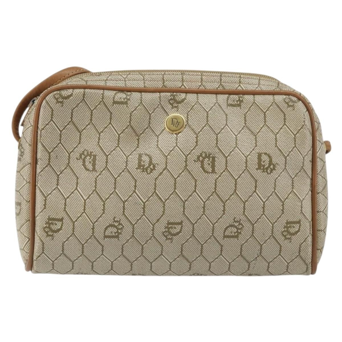 Christian Dior Vintage Honeycomb Shoulder Bag Canvas Product Image