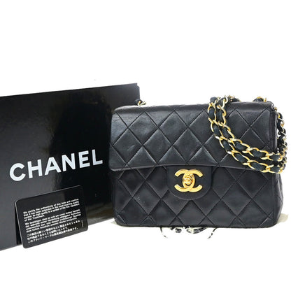 Chanel Vintage Square Classic Flap Quilted Lambskin Small