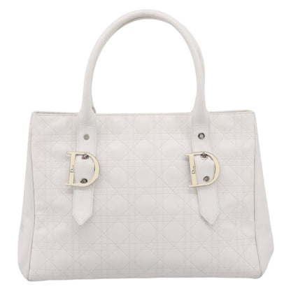 Christian Dior D Buckle Tote Cannage Stitch Leather Large