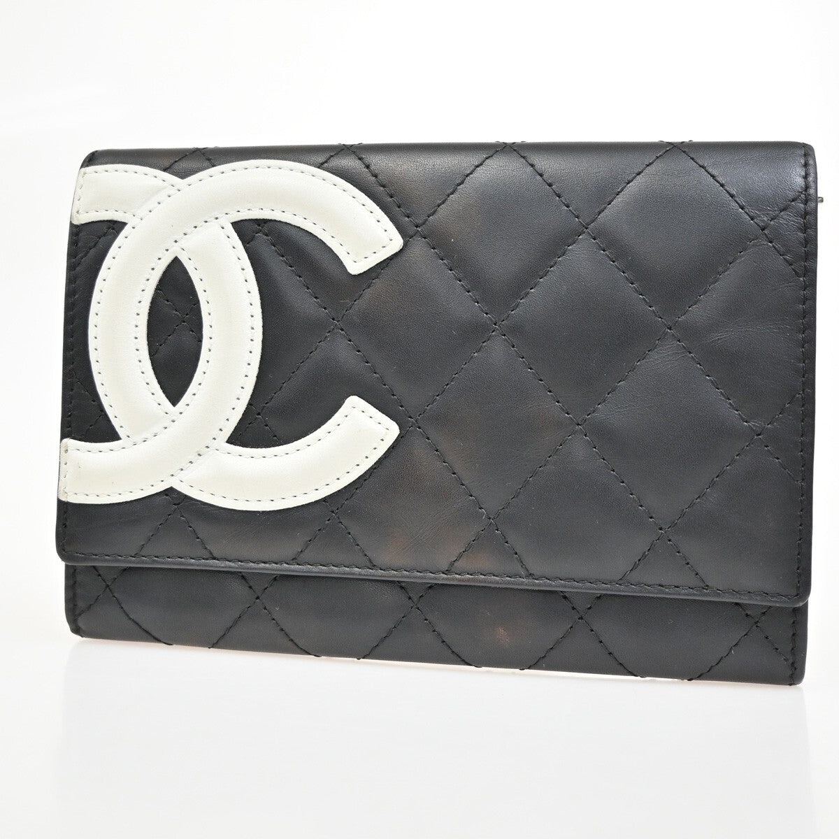 Chanel Cambon Bifold Wallet Quilted Lambskin small