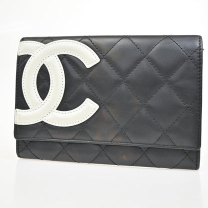 Chanel Cambon Bifold Wallet Quilted Lambskin small