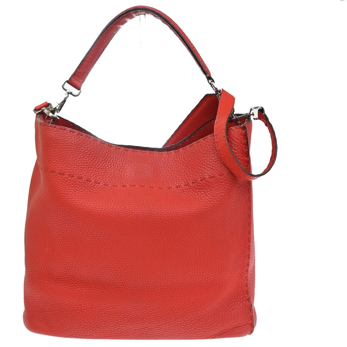 Fendi Selleria Anna Bucket Bag Leather Small
