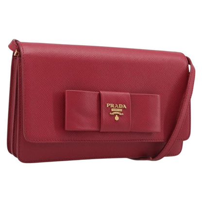 Prada Bow Wallet on Strap Saffiano Leather Small