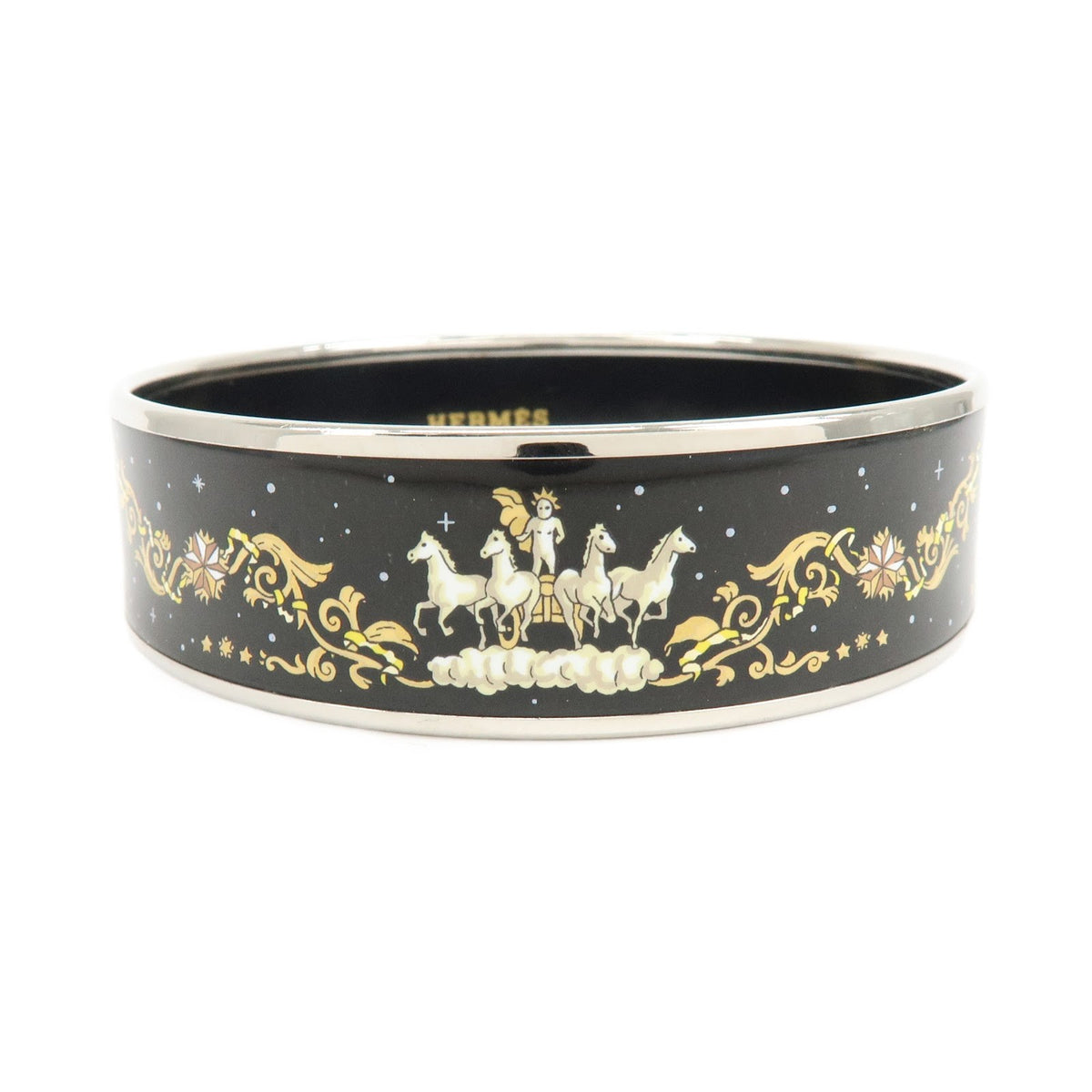 Hermes Bangle Printed Enamel GM
