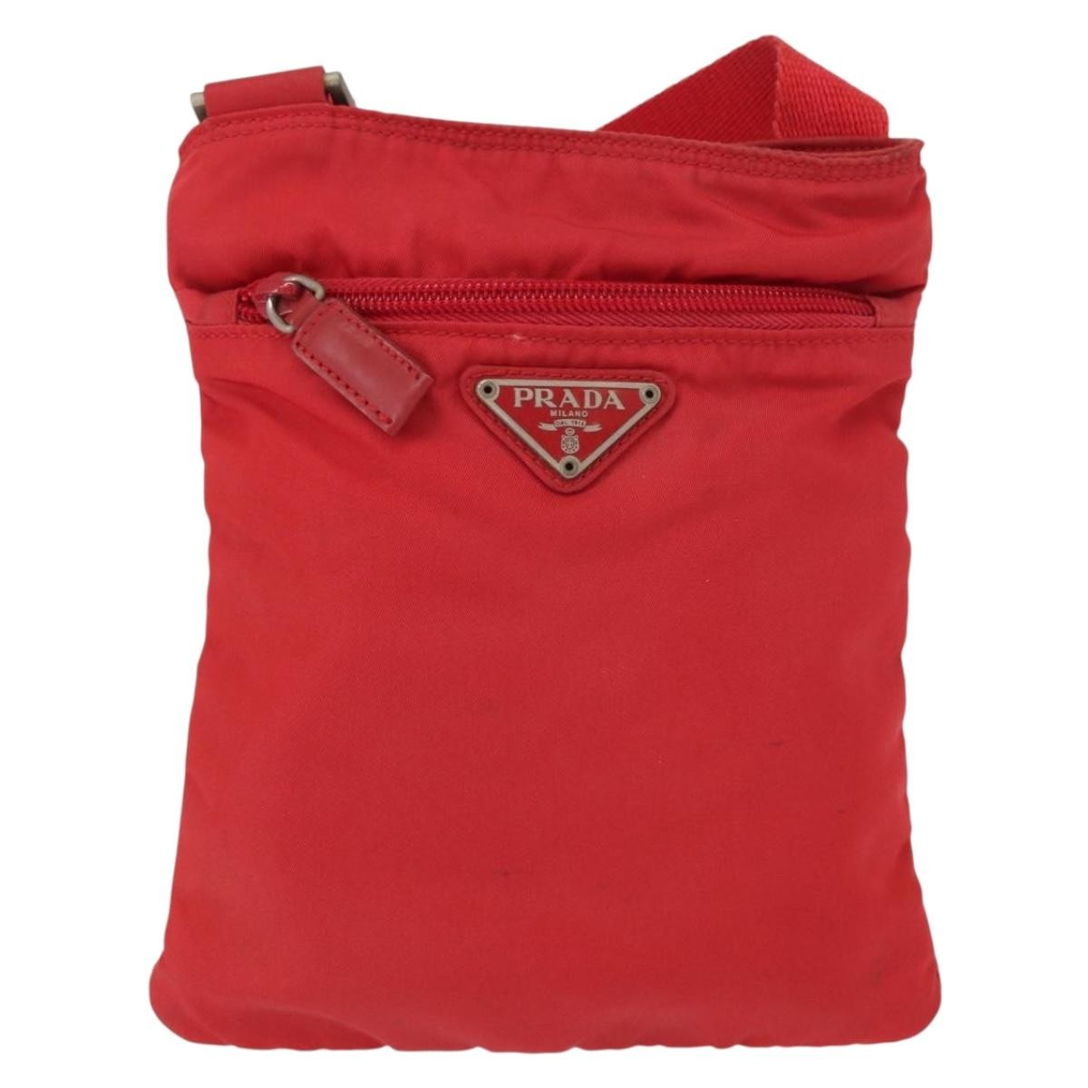 Prada Flat Messenger Bag Tessuto Mini