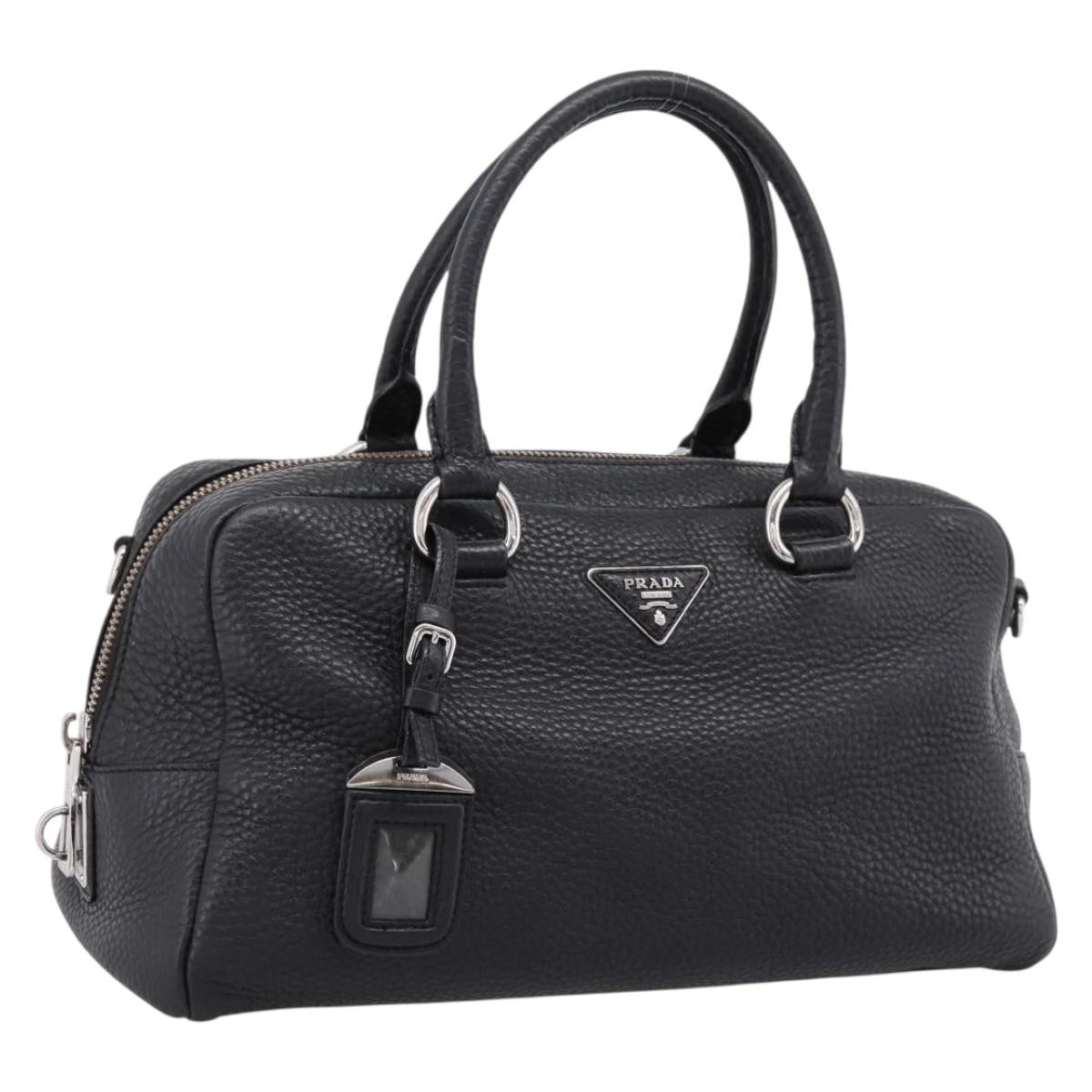 Prada Convertible Zip Satchel Vitello Daino Large