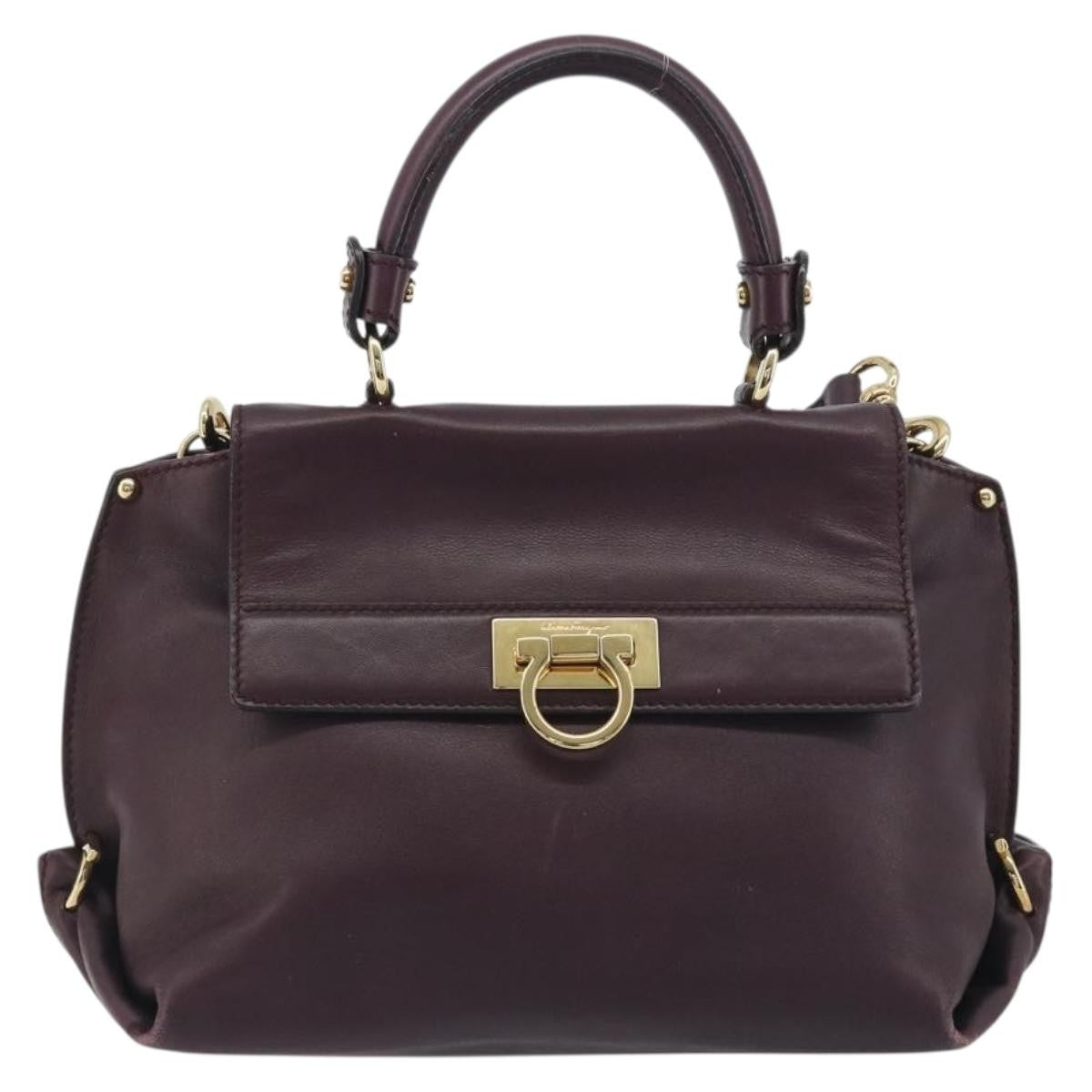 Salvatore Ferragamo Sofia Satchel Smooth Leather Small
