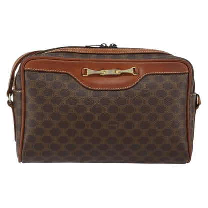 Celine Vintage Macadam Shoulder Bag Canvas and Leather Product Image