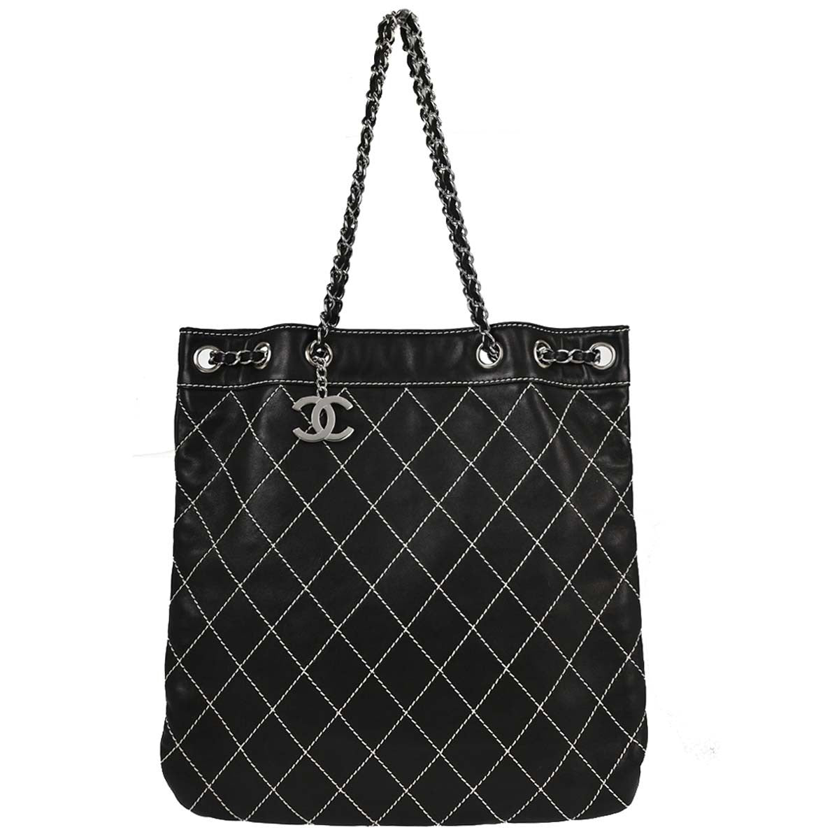 Chanel Surpique Chain Quilted Leather Medium