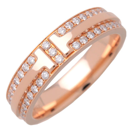 Tiffany & Co. T Two 18K Rose Gold and Diamonds Narrow
