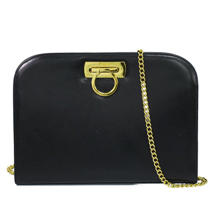 Salvatore Ferragamo Vintage Gancini Chain Leather Medium