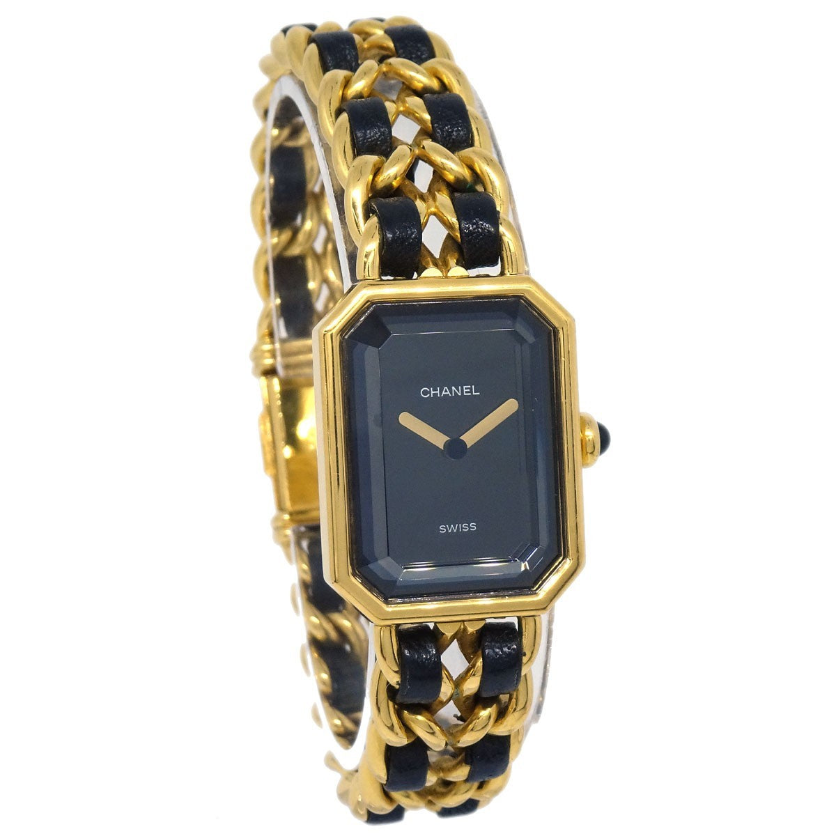 Chanel Premiere Rock Quartz Plated Metal and Leather 20