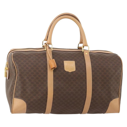 Celine Vintage Duffle Bag Macadam Coated Canvas Large