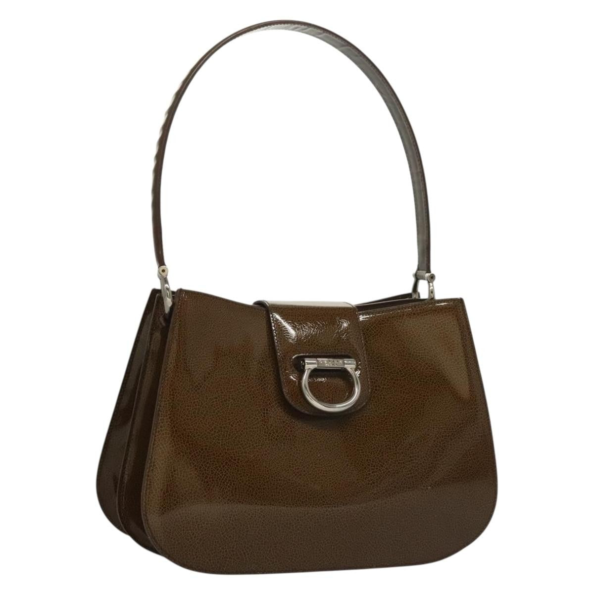 Celine Shoulder Leather Patent leather