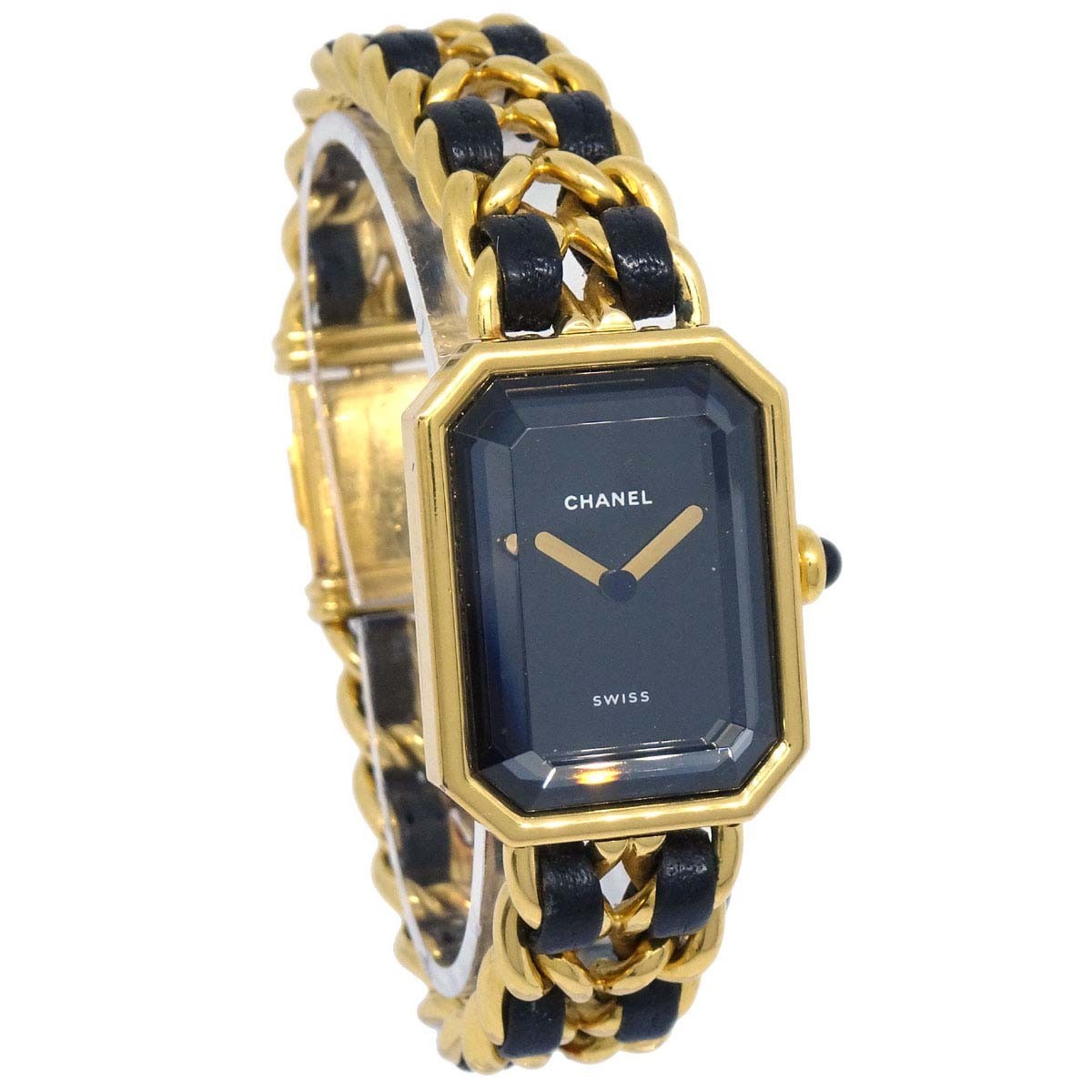 Chanel Premiere Rock Quartz Plated Metal and Leather 20