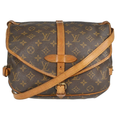 Louis Vuitton Saumur Handbag Monogram Canvas 30