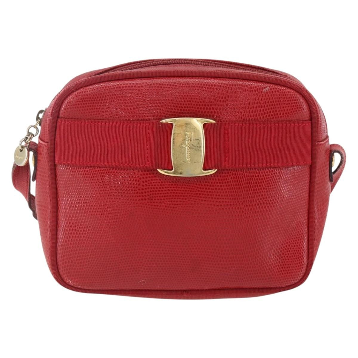 Salvatore Ferragamo Vara Bow camera Shoulder Bag Leather Product Image