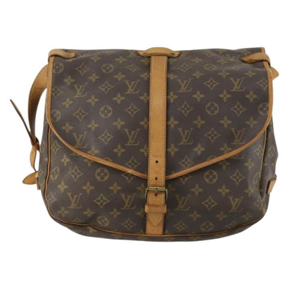 Louis Vuitton Saumur Handbag Monogram Canvas 35