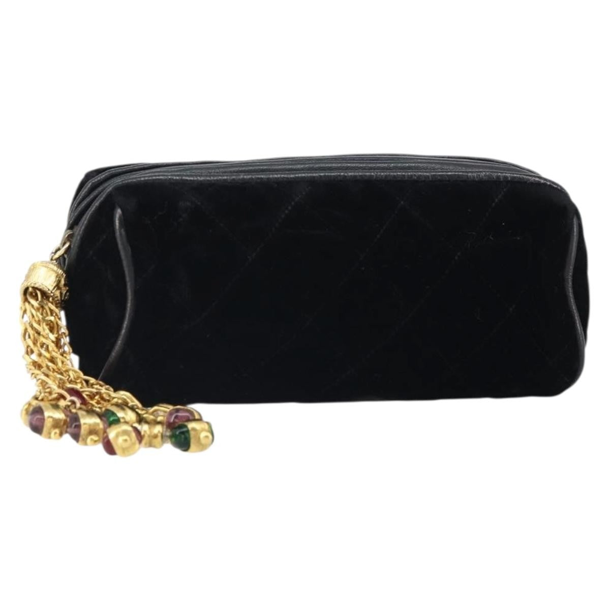 Chanel Vintage gripoix Clutch Velvet Product Image