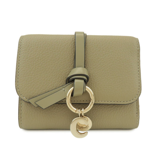Chloe Alphabet Trifold Leather Mini