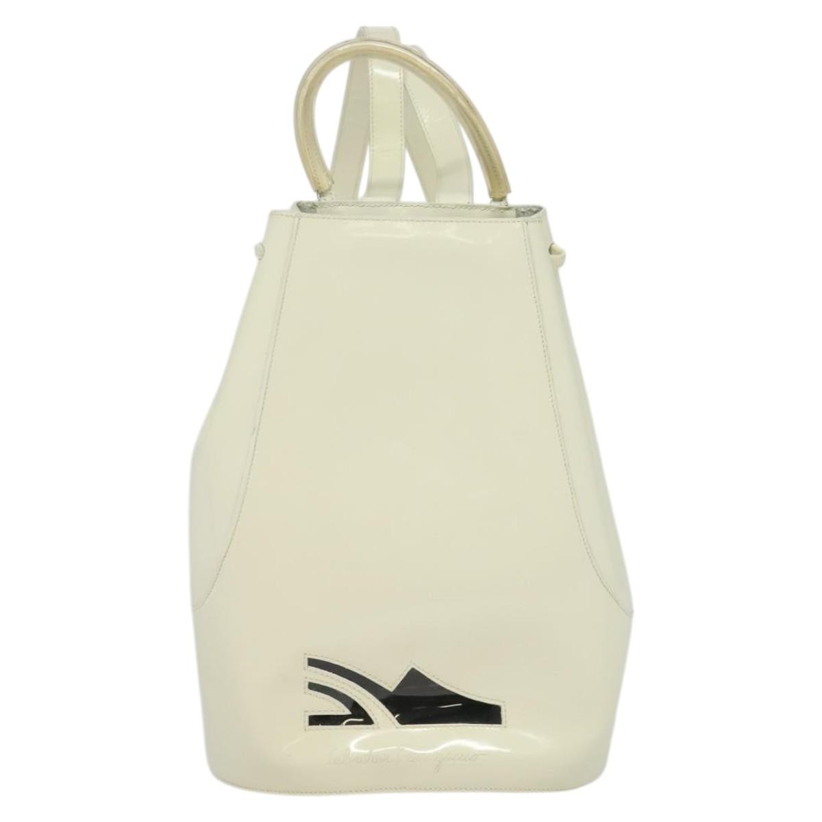 Salvatore Ferragamo Vintage Gancini Backpack Patent Leather Product Image