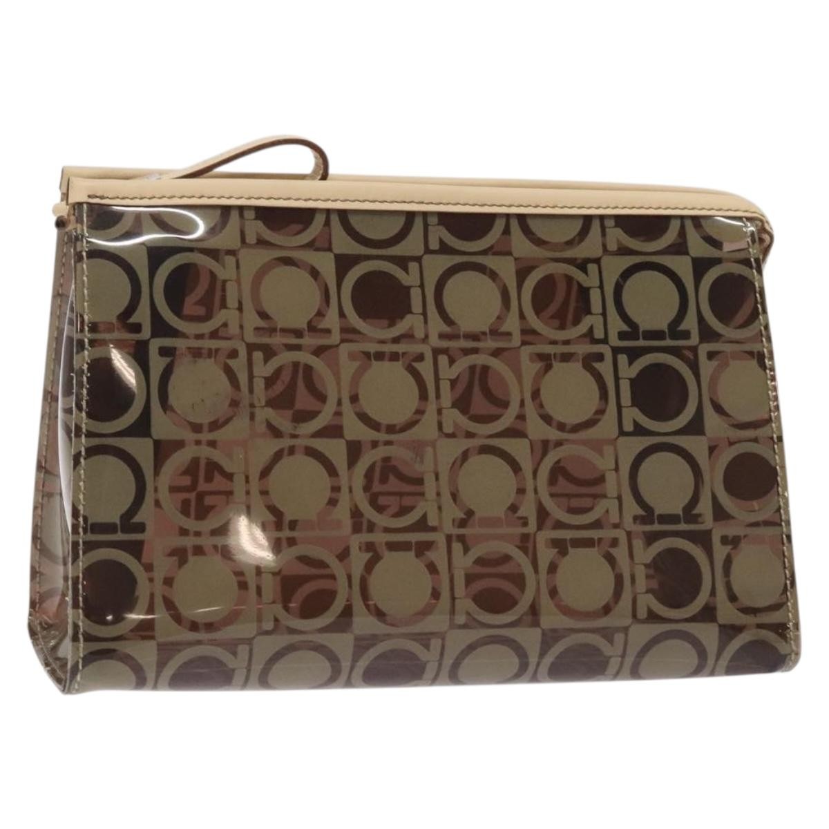 Salvatore Ferragamo Gancini Pouch Canvas Product Image
