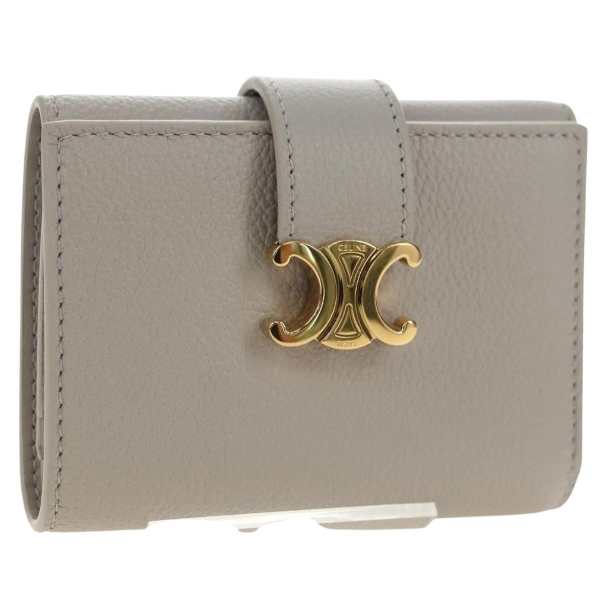 Celine Triomphe Trifold Leather Small