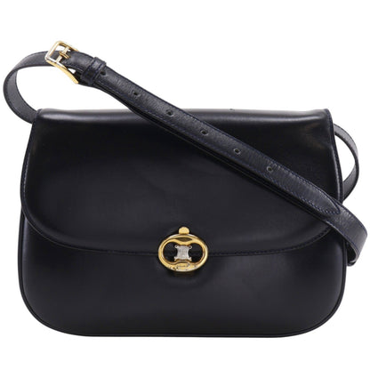Celine Vintage Triomphe Flap Leather Medium