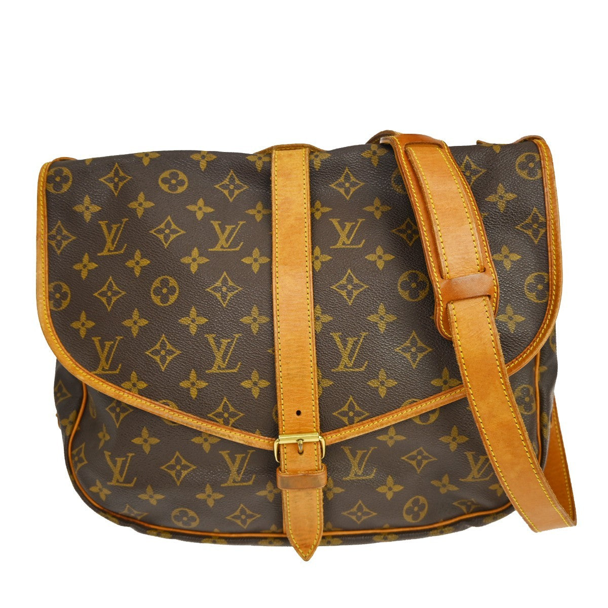 Louis Vuitton Saumur Handbag Monogram Canvas 43