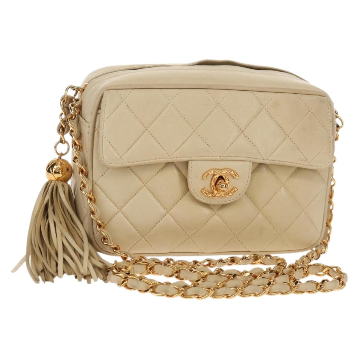 Chanel Chain Flap Shoulder Bag Quilted Lambskin Product Image