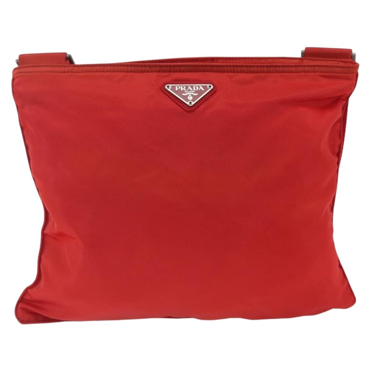 Prada Zip Top Messenger Bag Tessuto Large