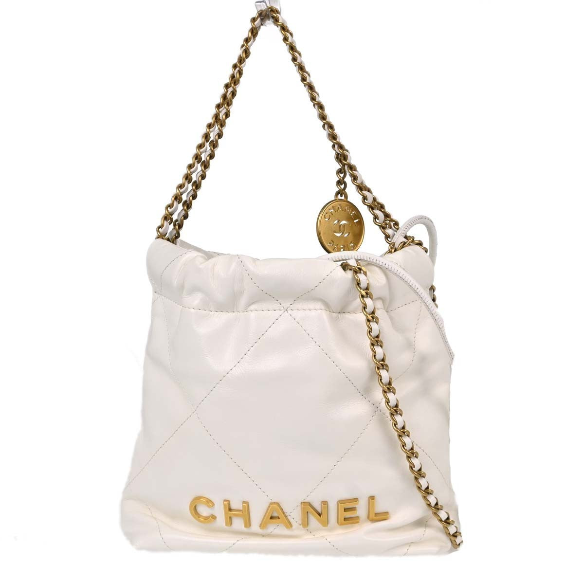 Chanel 22 Chain Hobo Quilted Calfskin Mini