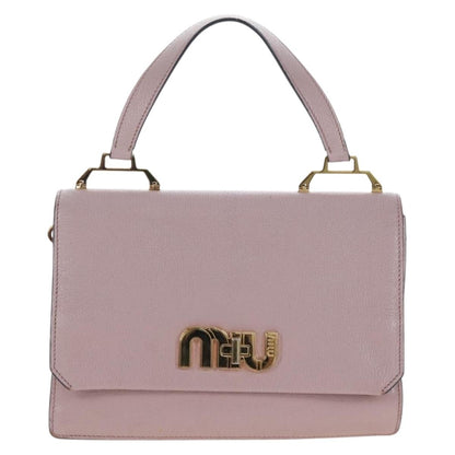 Miu Miu Logo Flap Leather Small