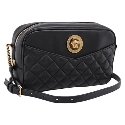 Versace Medusa Icon Front Slip Pocket Camera Quilted Leather Small