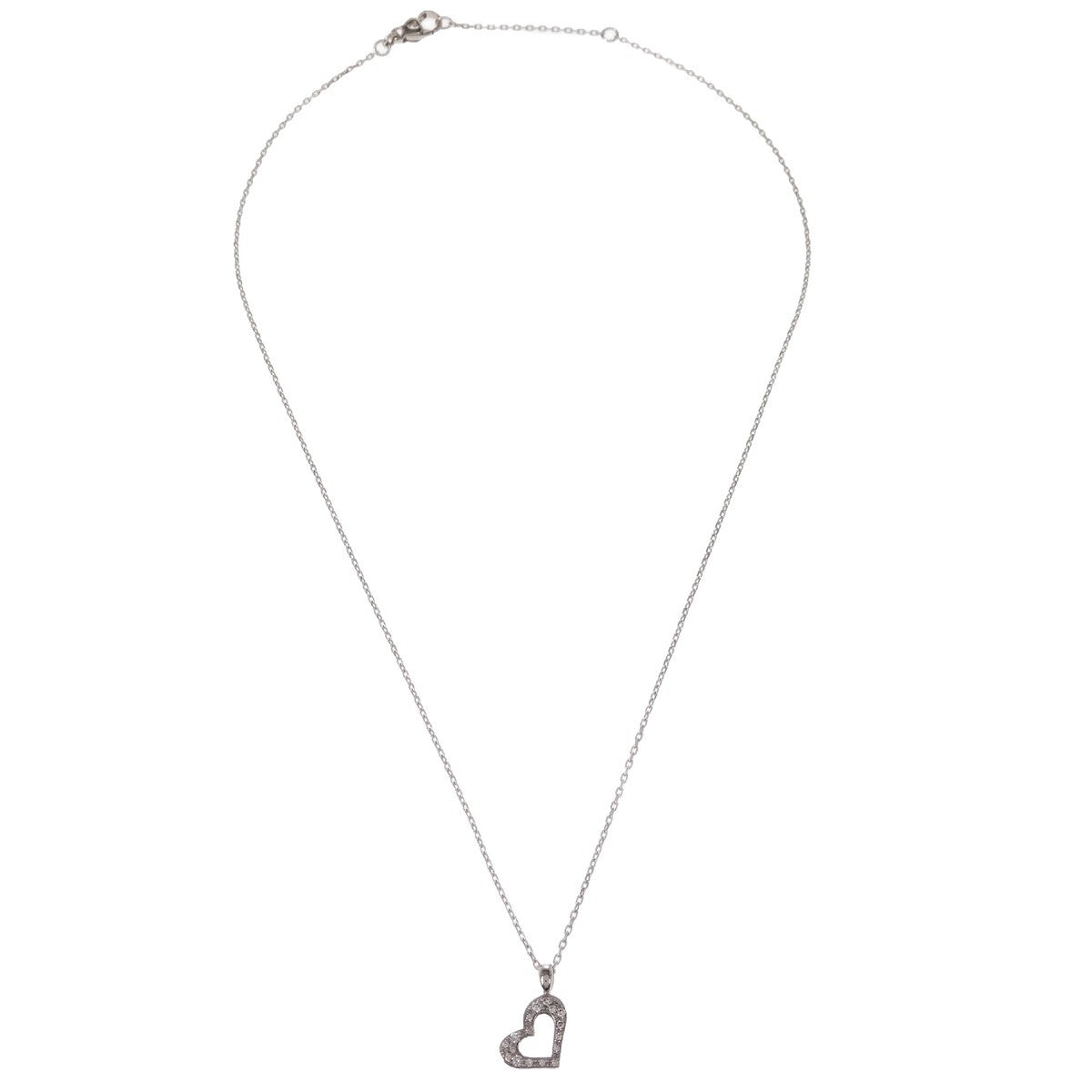 Piaget Limelight Hearts Pendant 18K White Gold with Pave Diamonds Product Image