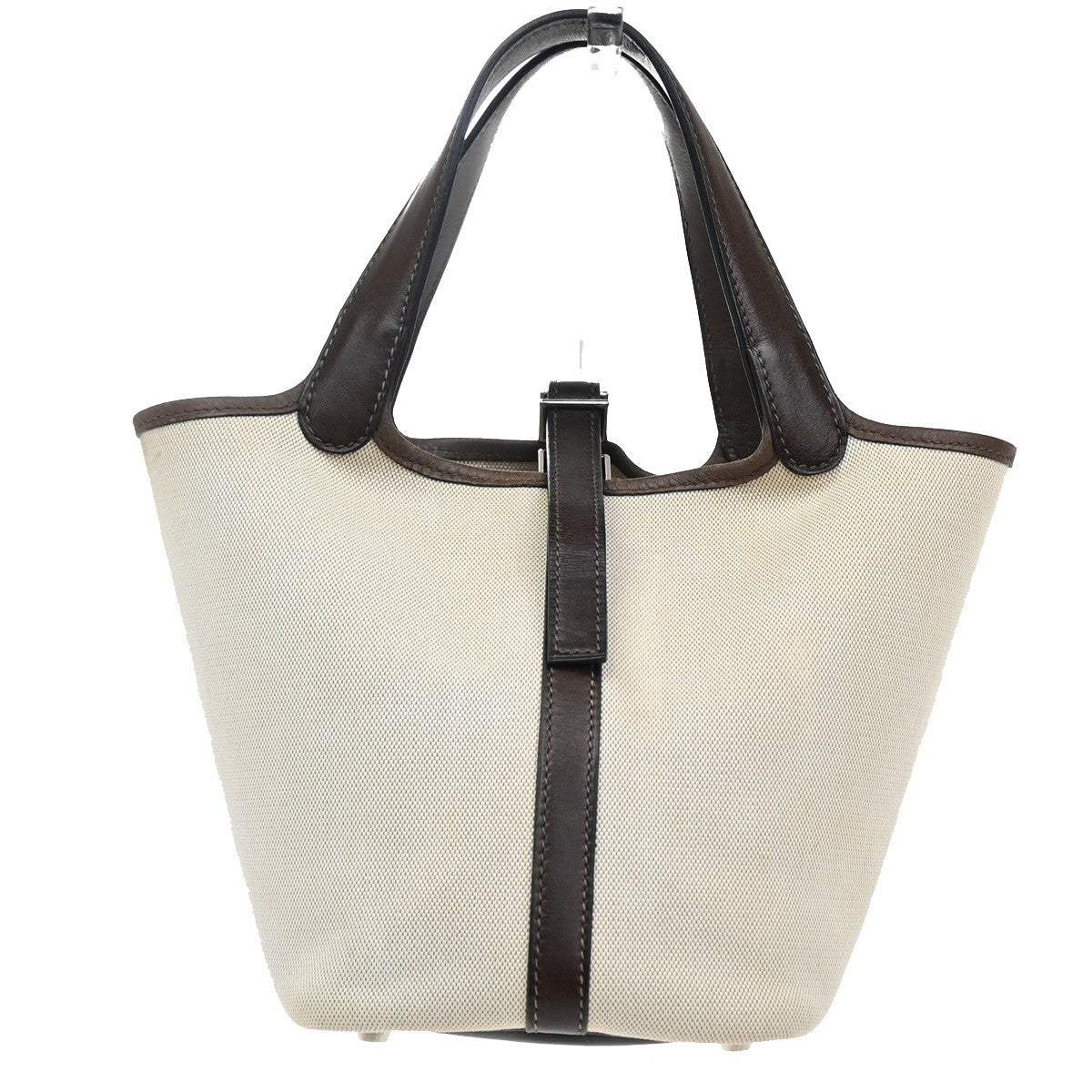 Hermes Picotin Toile and Leather MM