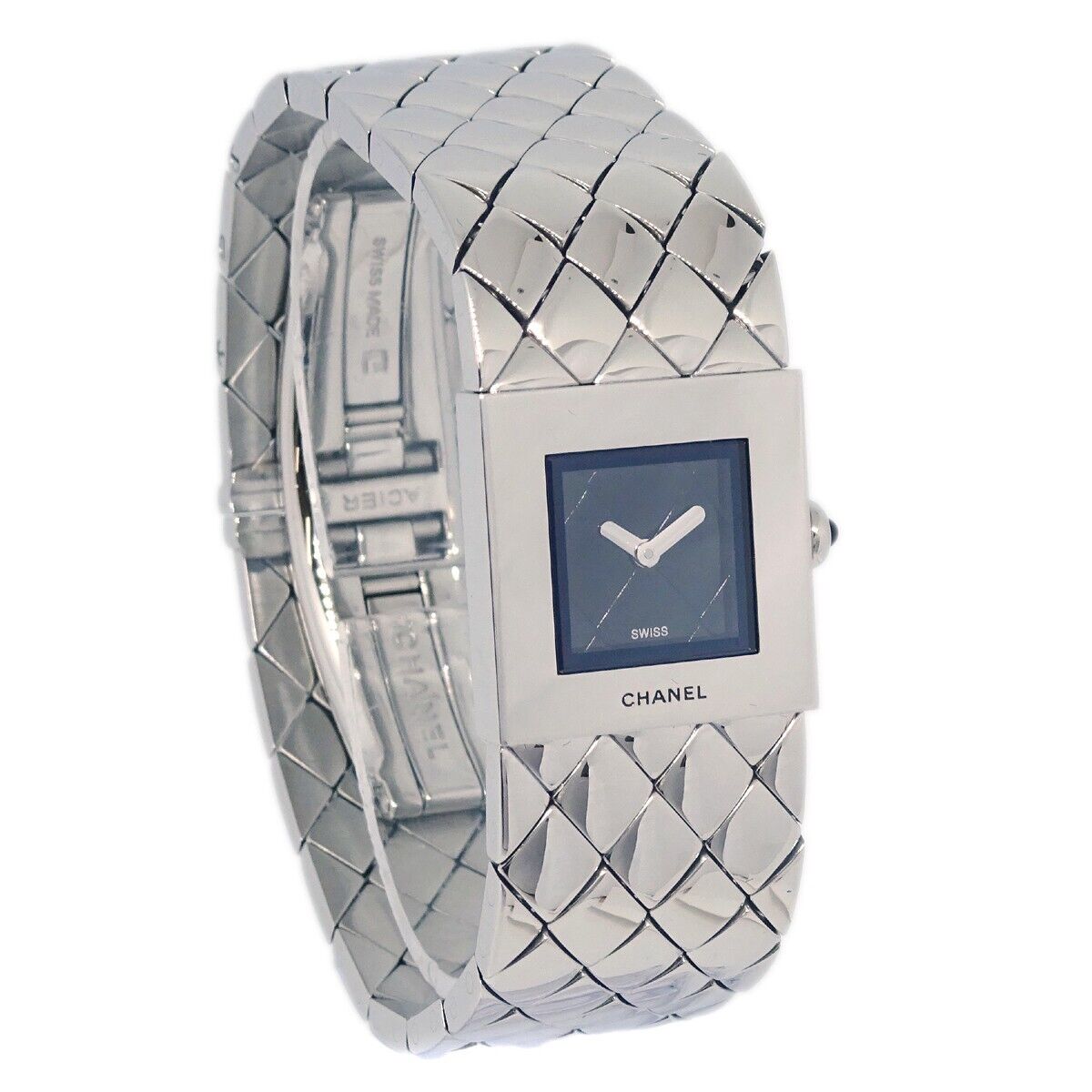 Chanel Matelasse Quartz Watch Stainless Steel 19
