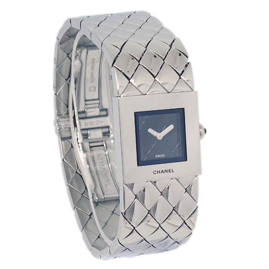 Chanel Matelasse Quartz Watch Stainless Steel 19