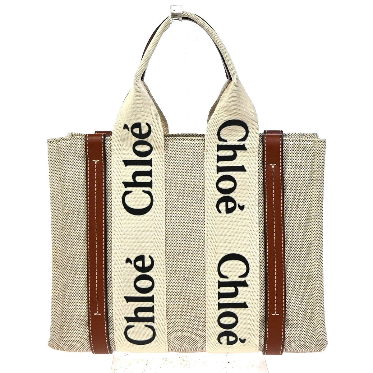 Chloe Woody Canvas with Leather Medium