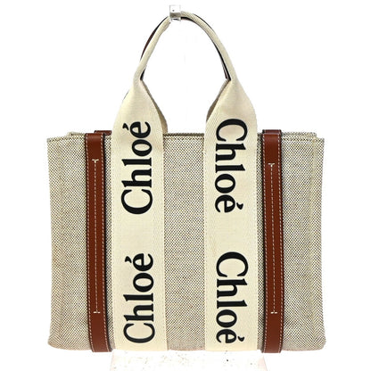 Chloe Woody Canvas with Leather Medium