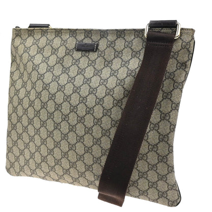 Gucci Zip Top Messenger Bag GG Coated Canvas Small