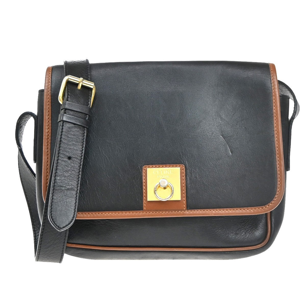Celine Vintage Shoulder Bag Leather Product Image