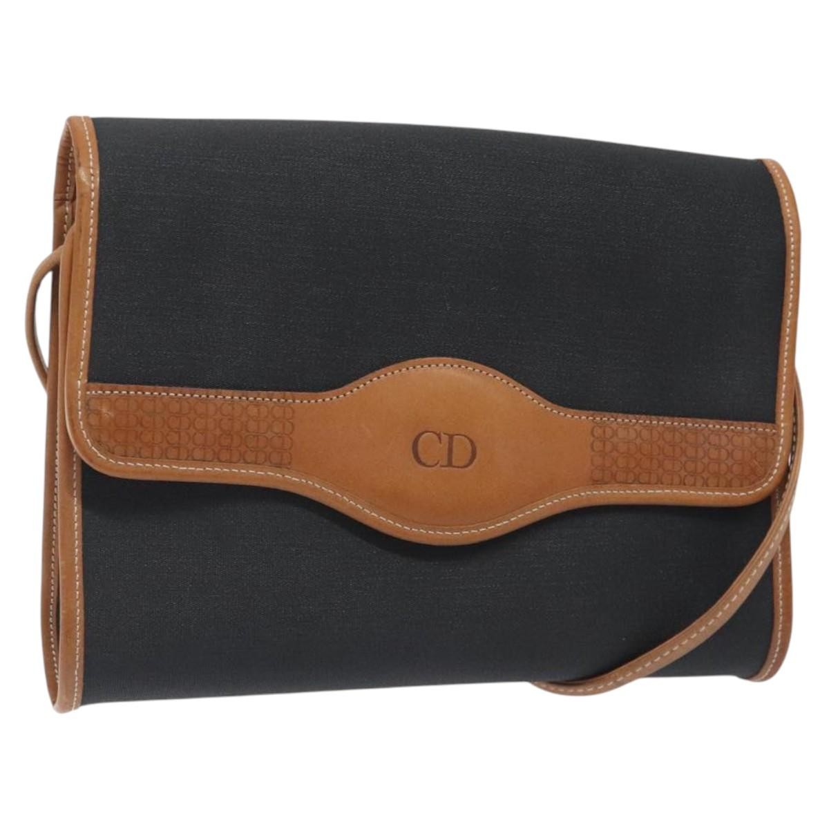 Christian Dior Vintage CD Flap Shoulder Bag Canvas Product Image
