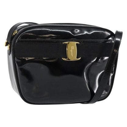 Salvatore Ferragamo Vala Shoulder Bag Patent Leather Product Image