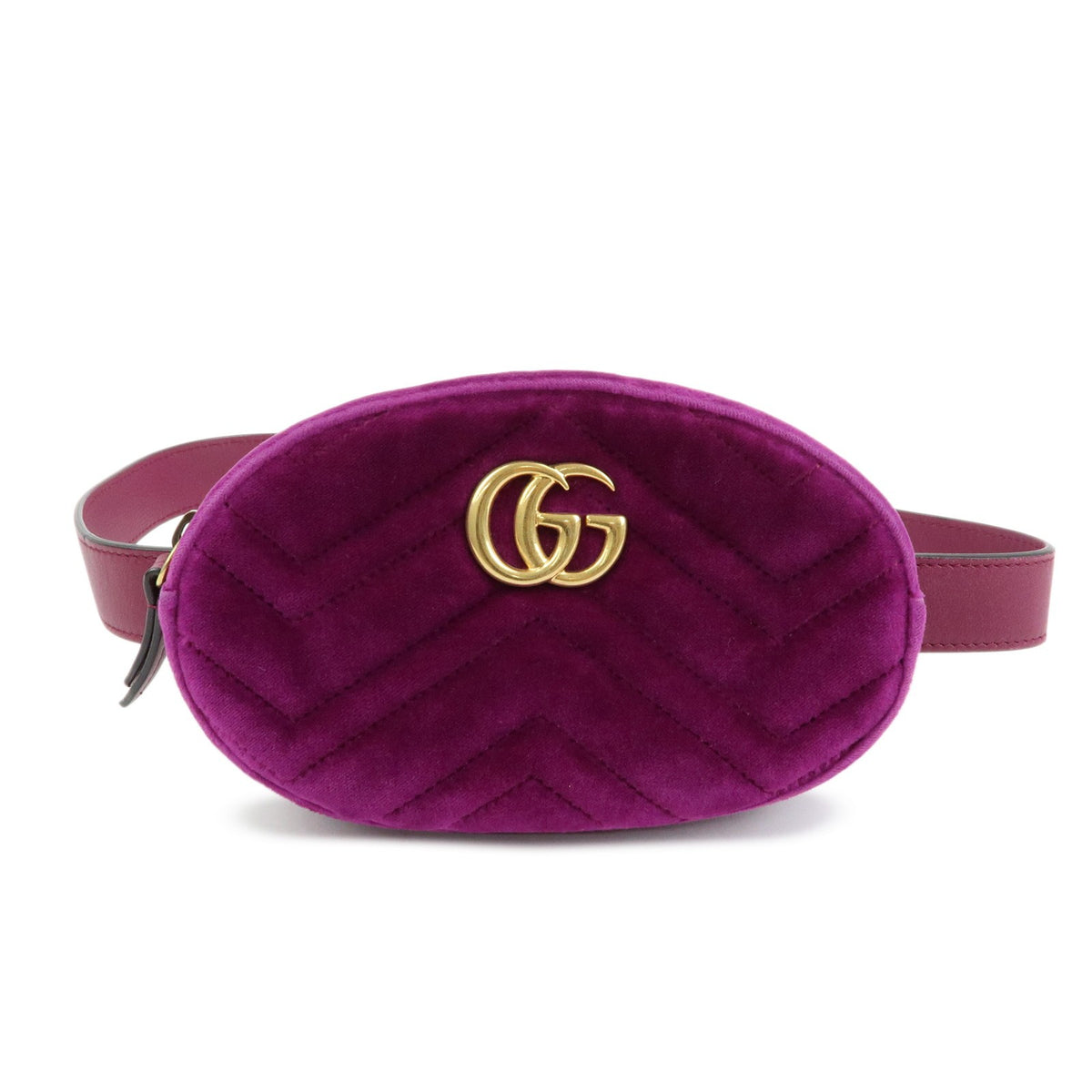 Gucci GG Marmont Belt Matelasse Velvet Product Image