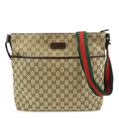Gucci Web Strap Messenger GG Canvas Small