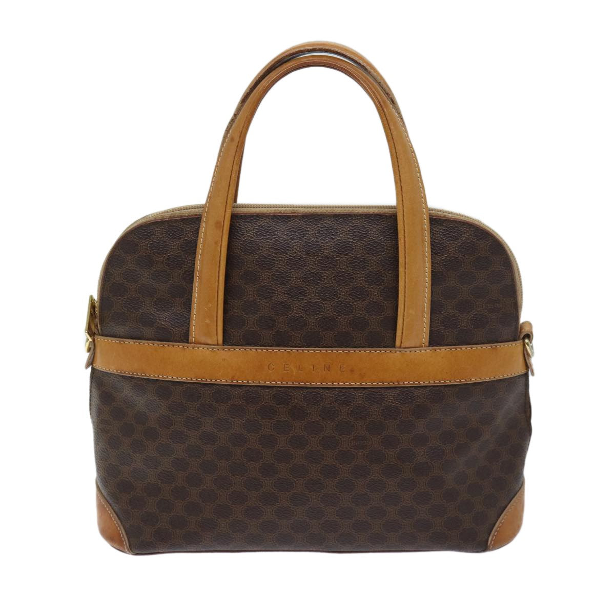 Celine Vintage Macadam Handbag Canvas and Leather Product Image
