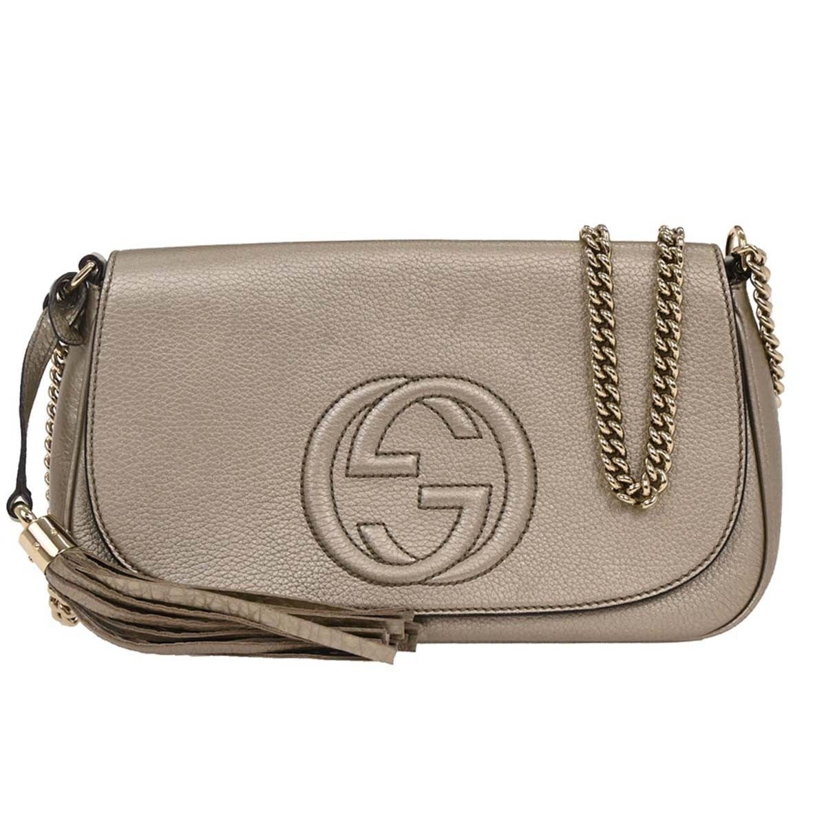 Gucci Soho Chain Crossbody Bag Leather Medium