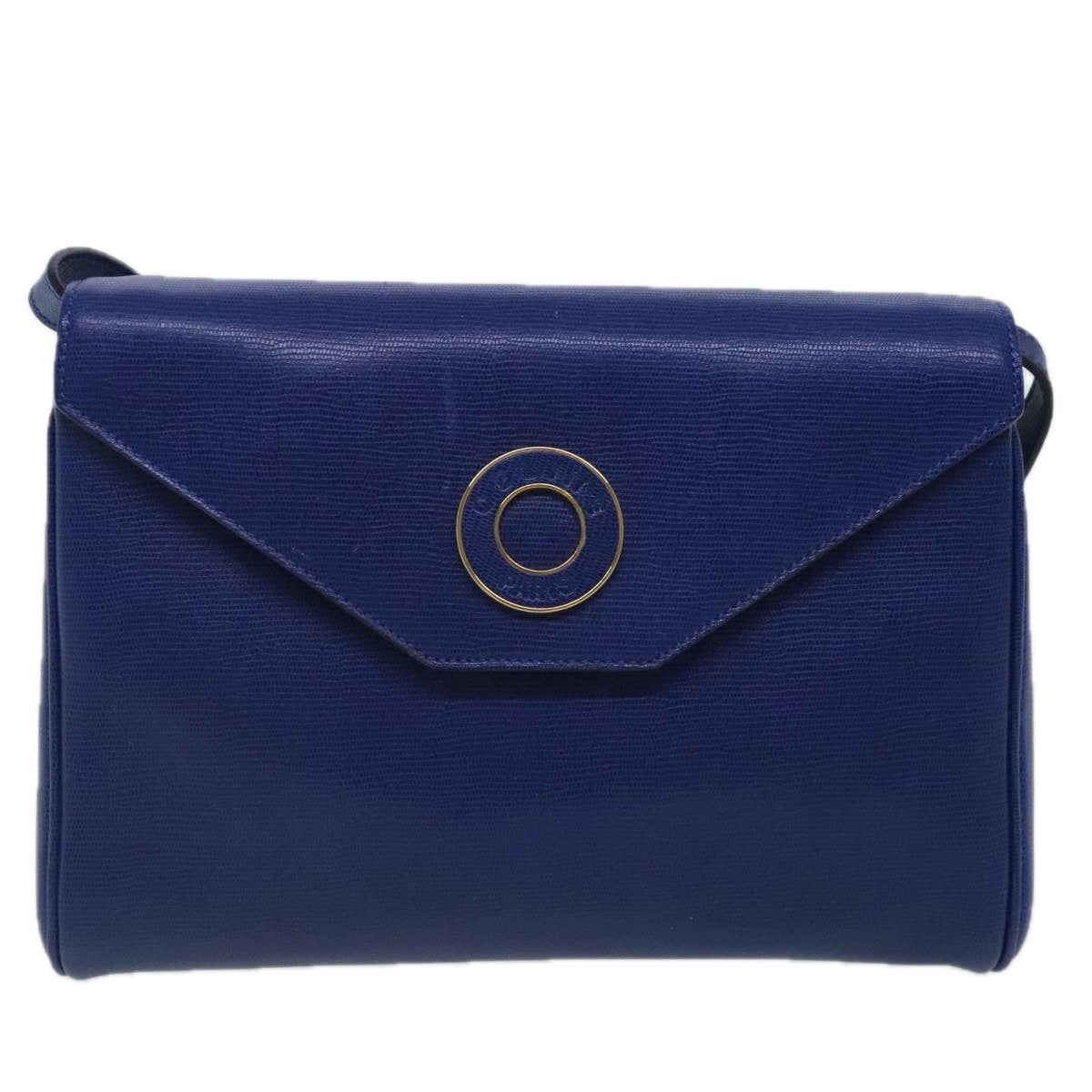 Celine Vintage Circle Logo Crossbody Bag Leather Small