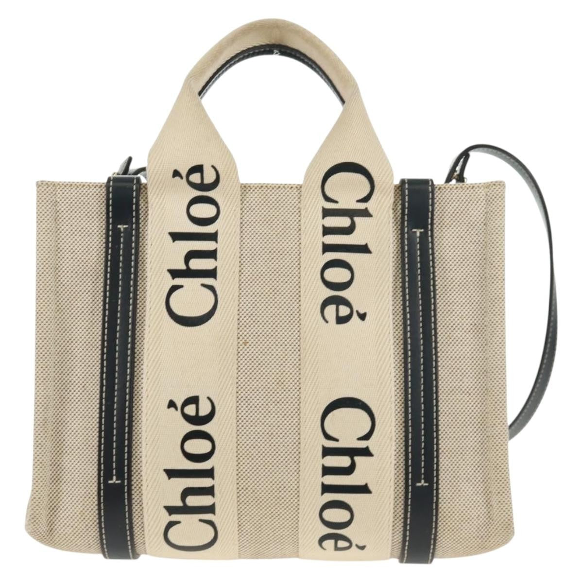 Chloe Woody Convertible Canvas with Leather Mini